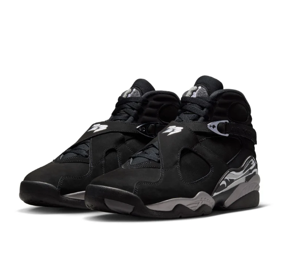 Air Jordan 8 Retro 'Black/White/Light Graphite'